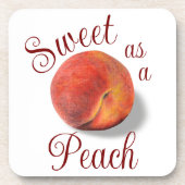 Peach Plastic Untersetzer (Vorderseite)