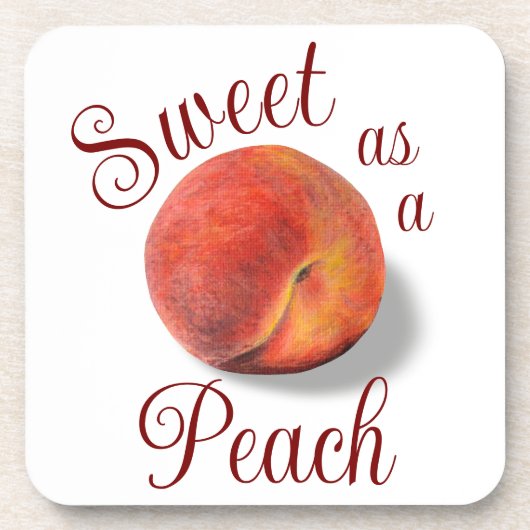 Peach Plastic Untersetzer (Vorderseite)