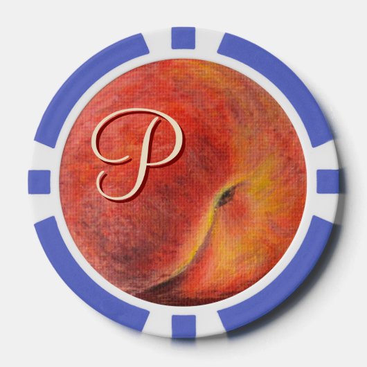 Peach Poker Chips (Vorderseite)
