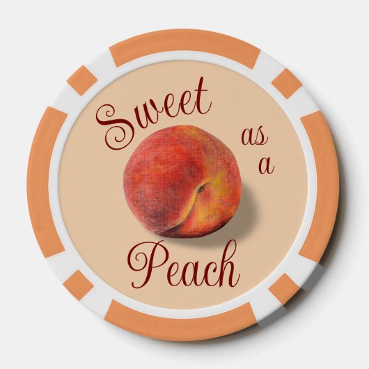 Peach Poker Chips (Rückseite)