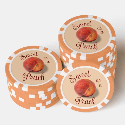 Peach Poker Chips (Stapel)