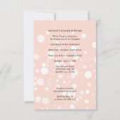 Peach Polka Dot Custom Photo Graduate Graduation (Rückseite)