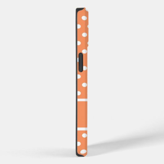 Peach Polka Dots Case-Mate iPhone Hülle (Rückseite / Rechts)