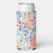 Peach Polka Pattern Monogram Selters Dosenkühler (Seltzer Rückseite)