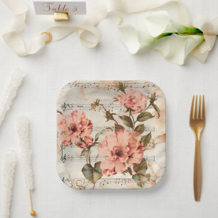Peach Poppies Music Sheet Pappteller