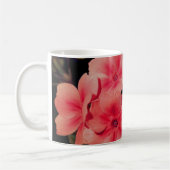 Peach Primrose Blume Art Kaffeetasse (Links)