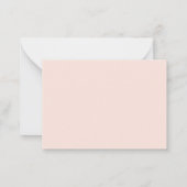 Peach Professional Name Note Cards Mitteilungskarte (Rückseite)