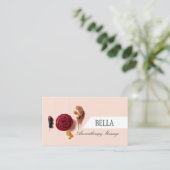 Peach puff Massage Visitenkarte (Stehend Vorderseite)