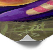 Peach, Pum, Birne Art Print Fantasy Fruchtsäule Poster (Ecke)