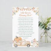 Peach Pumpkin Rustic Truck, der Mommy Best kennt (Stehend Vorderseite)