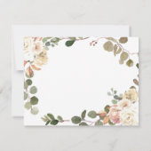 Peach Pumpkin Rustic Truck Greenerity Baby Shower Dankeskarte (Rückseite)