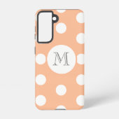 Peach Punkt Samsung Galaxy Hülle (Rückseite)