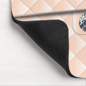 Peach Quilt Muster mit einem Diamant Mousepad (Ecke)