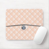 Peach Quilt Muster mit einem Diamant Mousepad (Mit Mouse)