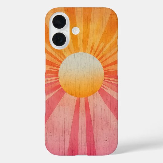 Peach Radiation Phone Case (Rückseite)