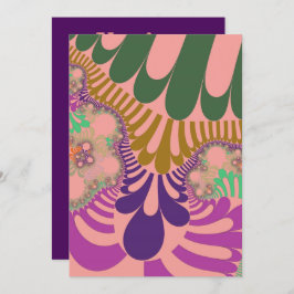 Peach Rainbow Mod Einladung