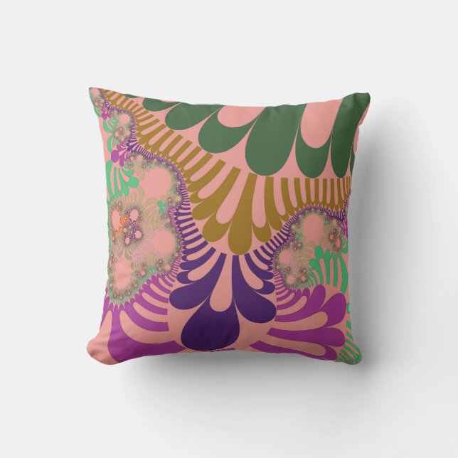 Peach Rainbow Mod Kissen (Vorderseite)