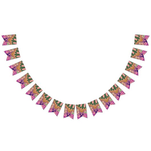 Peach Rainbow Mod Party Bunt Banner (Alle)
