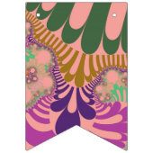 Peach Rainbow Mod Party Bunt Banner (Erste Fahne)