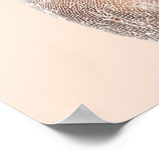 Peach Reverie | Vertical Portrait Poster (18×24) (Ecke)