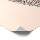 Peach Reverie | Vertical Portrait Poster (24x36) (Ecke)