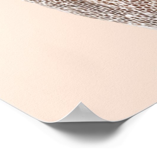 Peach Reverie | Vertical Portrait Poster (24x36) (Ecke)