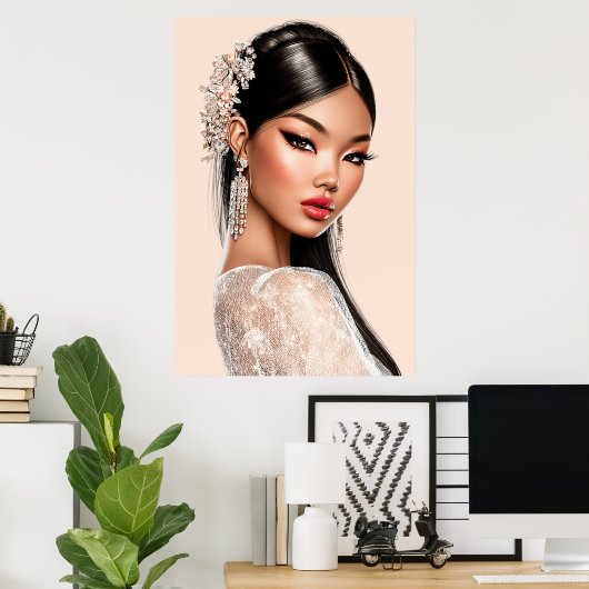 Peach Reverie | Vertical Portrait Poster (24x36) (Heimbüro)