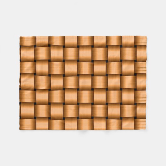 Peach Ribbon Fleece Blanket (Vorderseite (Horizontal))