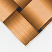 Peach Ribbon Fleece Blanket (Ecke)