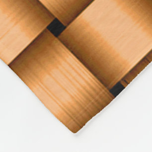 Peach Ribbon Fleece Blanket