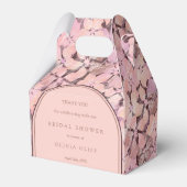 Peach Romance Brautparty Geschenkschachtel (Rückseite)