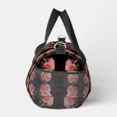 Peach Rose Abstrakt Bläschen Vintag Personalisiert Duffle Bag (Rechts)