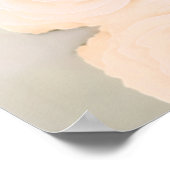 Peach-Rose Alphabetische Hochzeitstabelle Poster (Ecke)