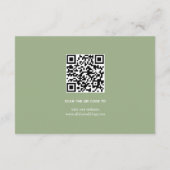 Peach Rose Blume Salbei Begleitkarte (Rückseite)