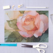 Peach Rose Blumenkohl Brautparty Seidenpapier (Handwerk)