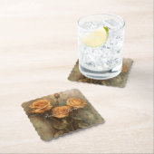 Peach Rose Blumenzwiebeln Brautparty Hochzeit Untersetzer (Vor Ort)