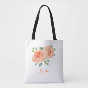 Peach Rose Bridal Tasche