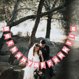 Peach Rose Bud Peachy Coral Wedding Wimpelkette