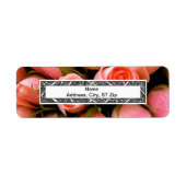PEACH ROSE EETURN ETIKETTIERE VORLAGE (Vorne)