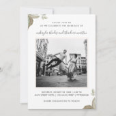 Peach Rose Einladung Hochzeit Foto (Vorderseite)