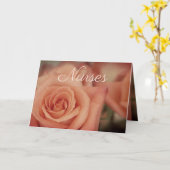 Peach-Rose-Foto Karte (Gelbe Blume)