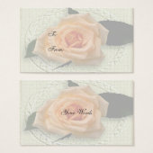 Peach-Rose-Geschenkmarke (Vorne & Hinten)