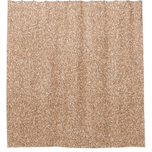 Peach Rose Gold Blush Glitzer Glitz Duschvorhang (Vorderseite)