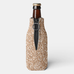 Peach Rose Gold Blush Glitzer Glitz Flaschenkühler