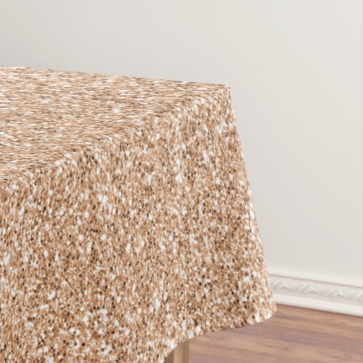 Peach Rose Gold Blush Glitzer Glitz         Tischdecke (Beispiel)
