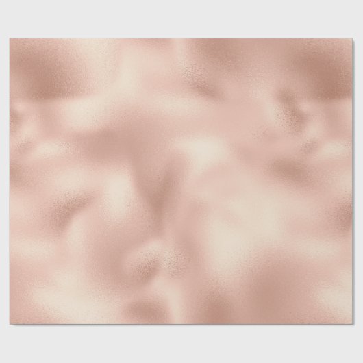 Peach Rose Gold Geschenkpapier (Flach)
