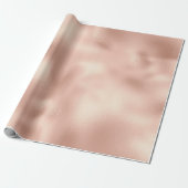 Peach Rose Gold Geschenkpapier (Ungerollt)