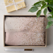 Peach Rose Gold Glitzy Glitzer      Seidenpapier (Geschenk)
