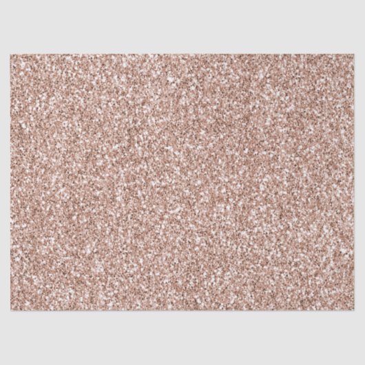 Peach Rose Gold Luxe Glitzer Seidenpapier (Vorderseite)