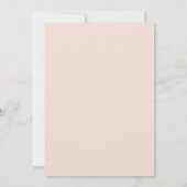 Peach Rose Goldschmied Einladung (Rückseite)